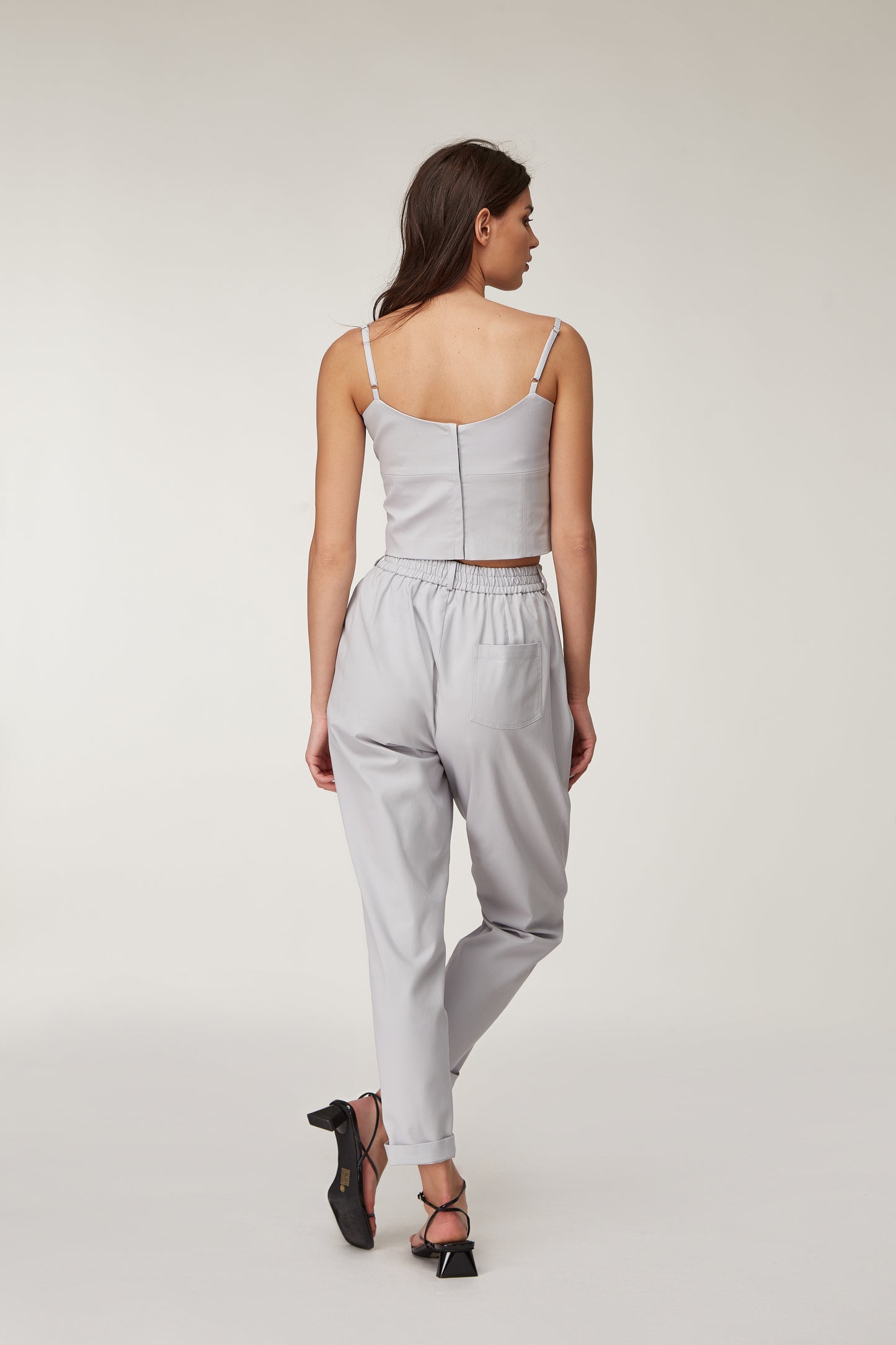 Organic Gray Summer's Stylish Comfort Symphony